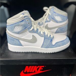 Nike Air Jordan 1 Retro High in White and Blue
